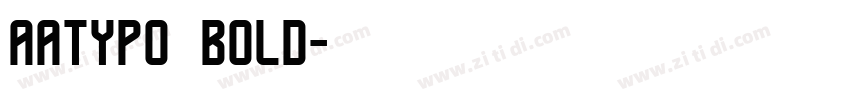 aatypo bold字体转换